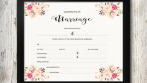30+ Wedding Certificate Templates – Free Sample, Example Pertaining To Free Blank Marriage Certificate Template