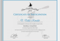 31+ Participation Certificate Templates Pdf, Word, Psd, Ai Throughout Quality Free Templates For Certificates Of Participation