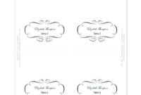 31 Visiting Microsoft Word Place Card Template 6 Per Page Throughout Professional Free Template For Place Cards 6 Per Sheet
