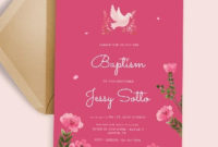 32+ Baptism Invitation Templates Free Sample, Example With Baptism Invitation Card Template