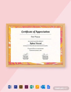 33+ Free Appreciation Certificate Templates Word (Doc Intended For Best Certificate Of Appreciation Template Doc