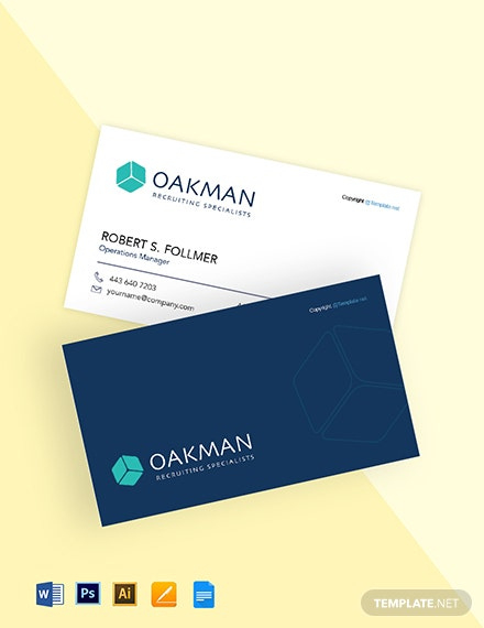 free business card template download for mac