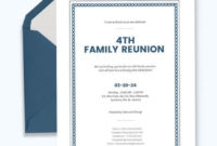 35+ Family Reunion Invitation Templates Psd, Vector Eps Regarding Reunion Invitation Card Templates