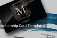 35+ Membership Card Designs &amp;amp; Templates | Free &amp;amp; Premium With Quality Membership Card Template Free