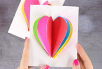 3D Heart Card Easy Peasy And Fun With Heart Pop Up Card Template Free