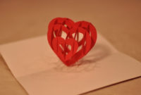 3D Heart Pop Up Card Template | Creative Pop Up Cards Within Heart Pop Up Card Template Free