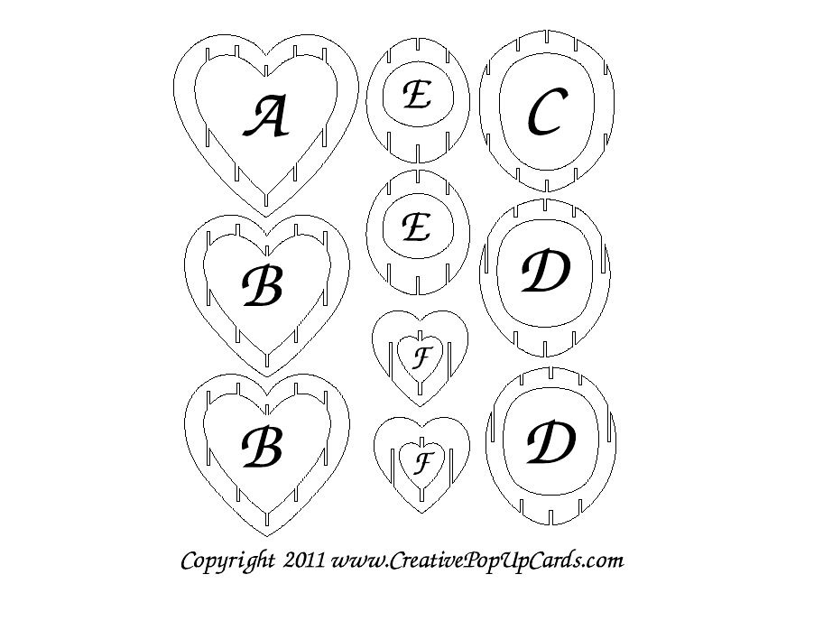 3D Heart Template | Heart Pop Up Card, Pop Up Card Templates Pertaining To Heart Pop Up Card Template Free