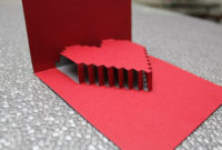 3D Heart Valentine'S Card Free Template | Pop Up Card For Printable Pop Out Heart Card Template