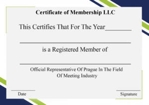 4+ Free Sample Certificate Of Membership Templates Within New Member Certificate Template
