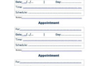 40+ Appointment Cards Templates & Appointment Reminders Inside Medical Appointment Card Template Free