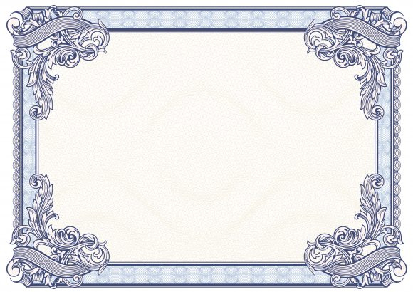 40+ Beautiful Certificate Border Templates &amp; Designs For Quality Free Printable Certificate Border Templates
