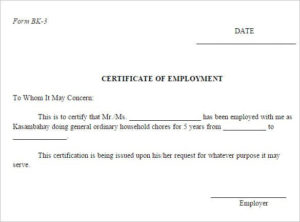 40+ Employment Certificates Pdf, Doc | Free &amp;amp; Premium Intended For Certificate Of Employment Template
