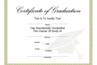 40+ Graduation Certificate Templates & Diplomas Printable In Professional College Graduation Certificate Template