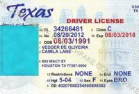 41 Format Texas Id Card Template With Stunning Design For In Texas Id Card Template