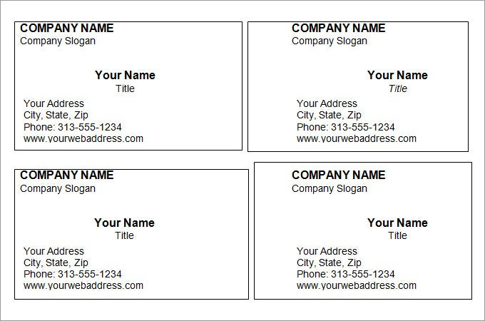 44+ Free Blank Business Card Templates Ai, Word, Psd Regarding Free Blank Business Card Template Download