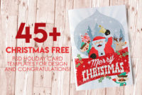 45+Christmas Premium & Free Psd Holiday Card Templates For Intended For Free Christmas Card Templates For Photoshop