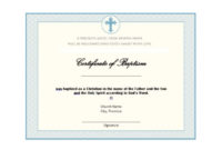 47 Baptism Certificate Templates (Free) Printable Templates For Christian Baptism Certificate Template