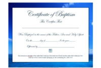 47 Baptism Certificate Templates (Free) Printable Templates Pertaining To Free Baptism Certificate Template Word