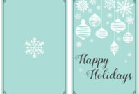 47 Free Printable Christmas Card Templates (You Can Even In Happy Holidays Card Template