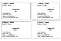 48 Free Printable Business Card Template Microsoft Word 2013 With Word 2013 Business Card Template