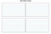 4X6 Card Template Word Awesome Index Card Template In 2020 Intended For Quality 4X6 Note Card Template Word