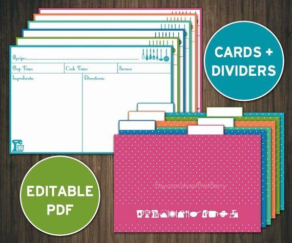 4X6 Index Card Template Elegant Editable Recipe Cards With Regard To 4X6 Note Card Template