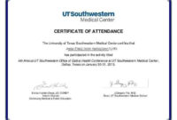 5+ Certificate Of Attendance Templates Word Excel Throughout Certificate Of Attendance Conference Template