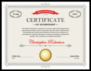 5 Certificate Of Membership Templates [Free Download] | Hloom Within Professional New Member Certificate Template