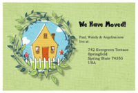 5 Free Change Of Address Postcards: Templates For Immediate Within Free Moving House Cards Templates