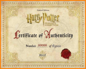 5 Harry Potter Certificate Template Plastic Mouldings Within Quality Harry Potter Certificate Template