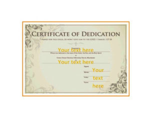 50 Free Baby Dedication Certificate Templates Printable Regarding 11+ Baby Dedication Certificate Template