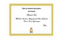 50 Free Certificate Of Recognition Templates Printable In Recognition Of Service Certificate Template