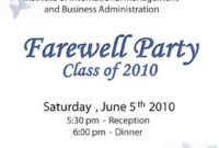 55 Best Farewell Party Invitation Card Templates In Intended For Farewell Invitation Card Template