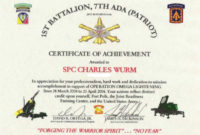 6+ Army Appreciation Certificate Templates Pdf, Docx In Certificate Of Achievement Army Template