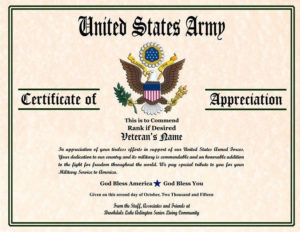 6+ Army Appreciation Certificate Templates Pdf, Docx Within Best Army Certificate Of Appreciation Template