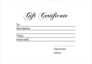 6+ Homemade Gift Certificate Templates Doc, Pdf | Free With Regard To Homemade Gift Certificate Template