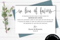 6+ Wedding Donation Card Templates Photoshop, Illustrator For Best Donation Card Template Free