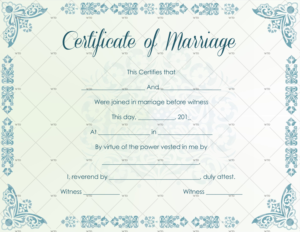 60+ Marriage Certificate Templates (Word | Pdf) Editable Within Free Blank Marriage Certificate Template