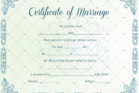 60+ Marriage Certificate Templates (Word | Pdf) Editable Within Printable Certificate Of Marriage Template