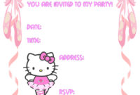 63 Customize Hello Kitty Birthday Invitation Template Free With Regard To Hello Kitty Birthday Card Template Free