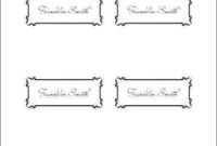 65 How To Create Tent Place Card Template 6 Per Sheet In Professional Free Template For Place Cards 6 Per Sheet