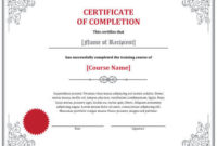 7 Certificates Of Completion Templates [Free Download] | Hloom Inside Certification Of Completion Template