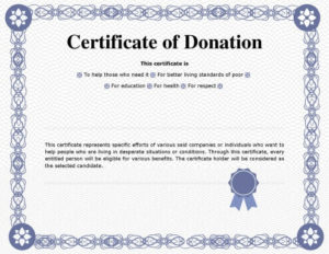 7 Printable Donation Certificates Templates | Hloom Pertaining To Donation Certificate Template