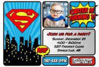 74 Free Printable Superman Birthday Invitation Template Pertaining To Superman Birthday Card Template