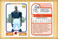 77 Customize Baseball Trading Card Template For Word In Professional Baseball Card Template Microsoft Word