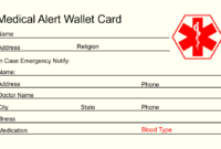 8 Best Free Printable Medical Cards Printablee In 11+ Medical Alert Wallet Card Template
