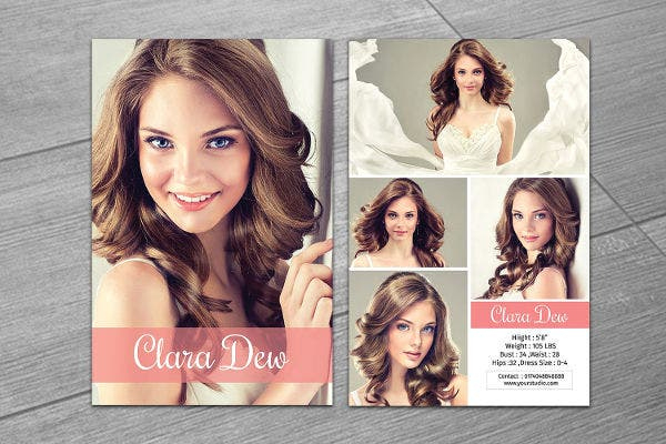 8+ Comp Card Templates Free Sample, Example, Format In Free Comp Card Template Download
