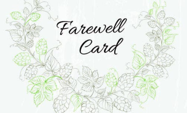8+ Free Farewell Card Templates Invitation, Graduation With Best Farewell Card Template Word
