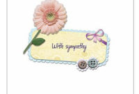 8 Free, Printable Condolence And Sympathy Cards For Sorry For Your Loss Card Template