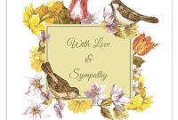 8 Free, Printable Sympathy Cards For Any Loss | Condolence Regarding Sorry For Your Loss Card Template